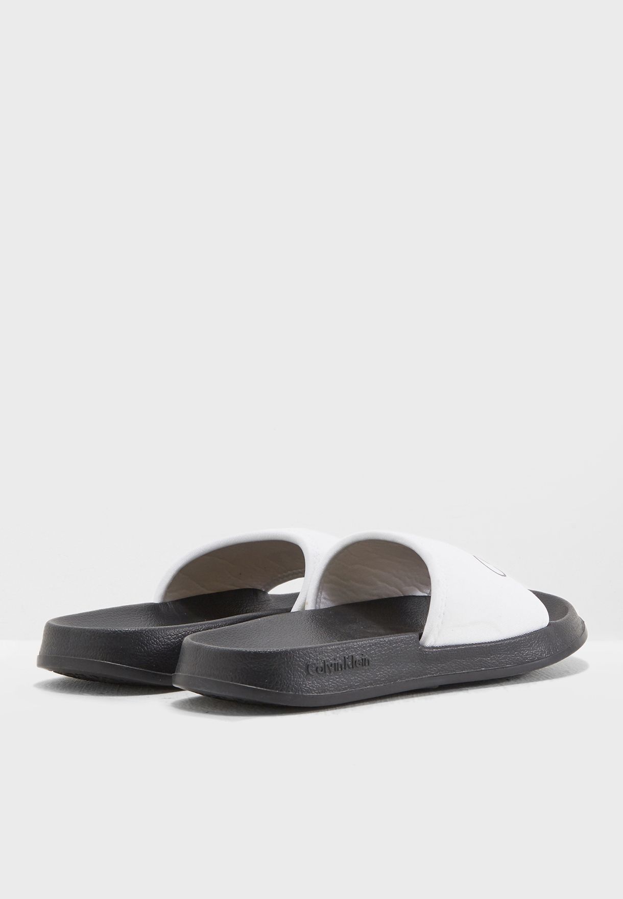 Buy Calvin Klein Monochrome Logo Slides For Women In Dubai Abu Dhabi Kw0kw00394