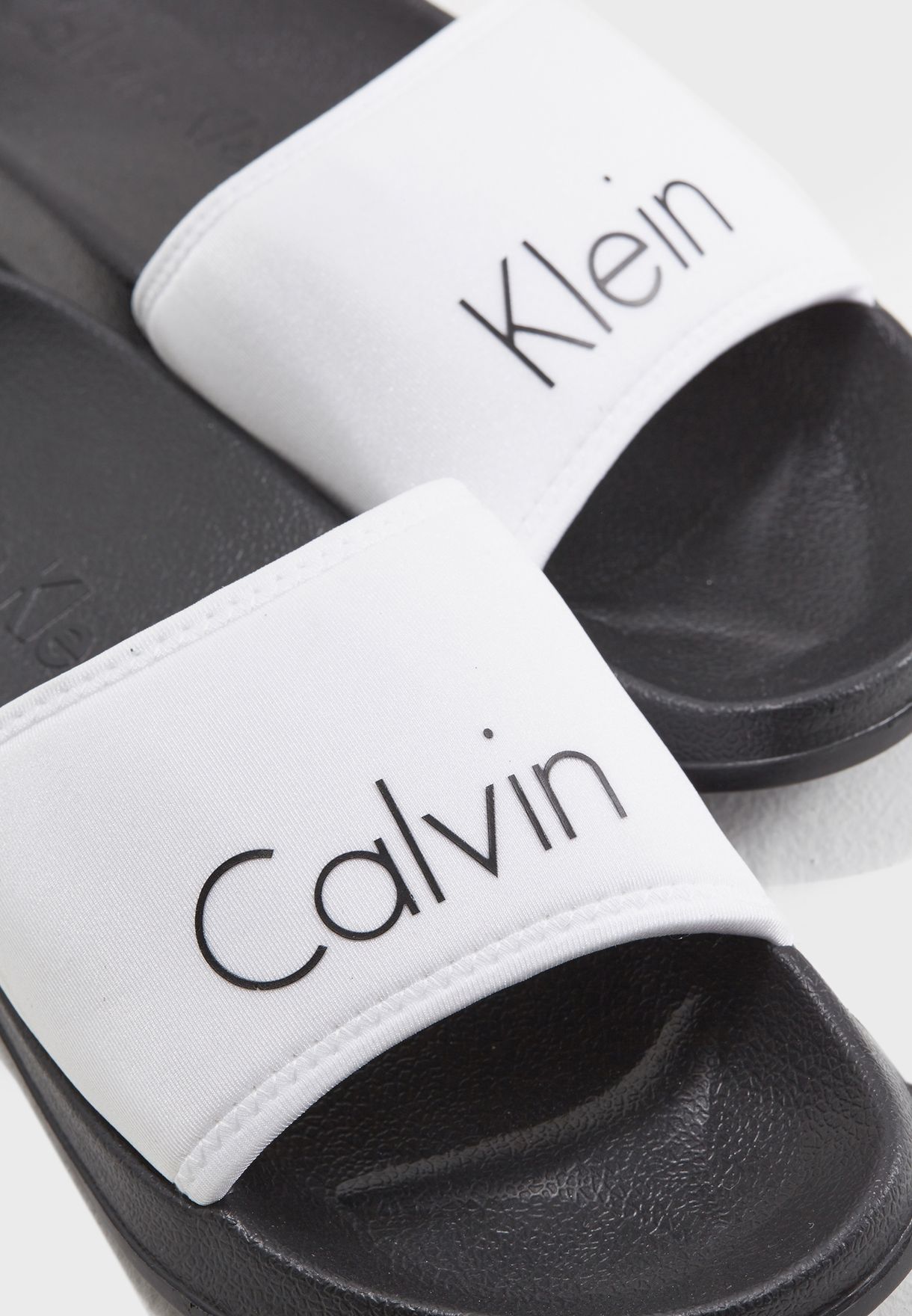 Buy Calvin Klein Monochrome Logo Slides For Women In Dubai Abu Dhabi Kw0kw00394