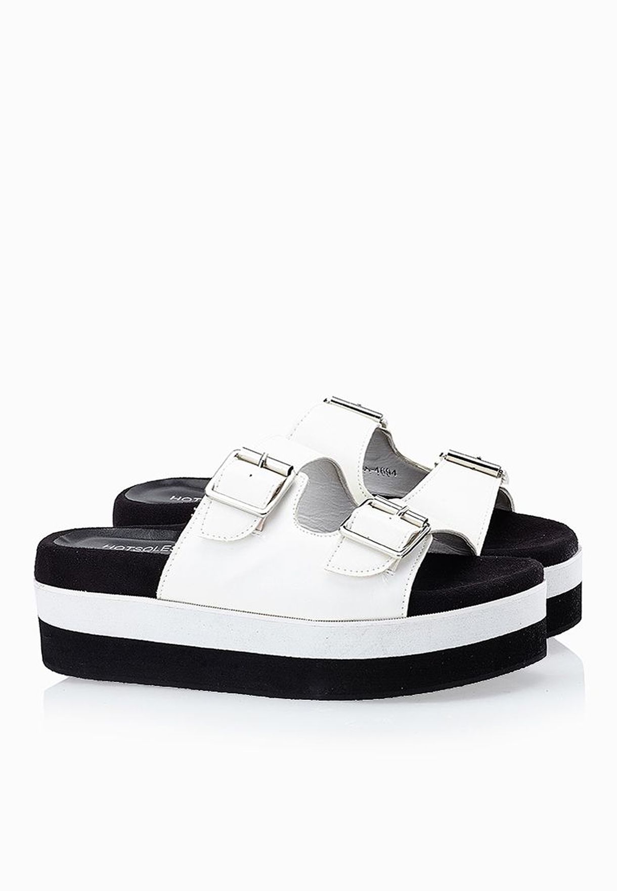 double strap flatform sandals