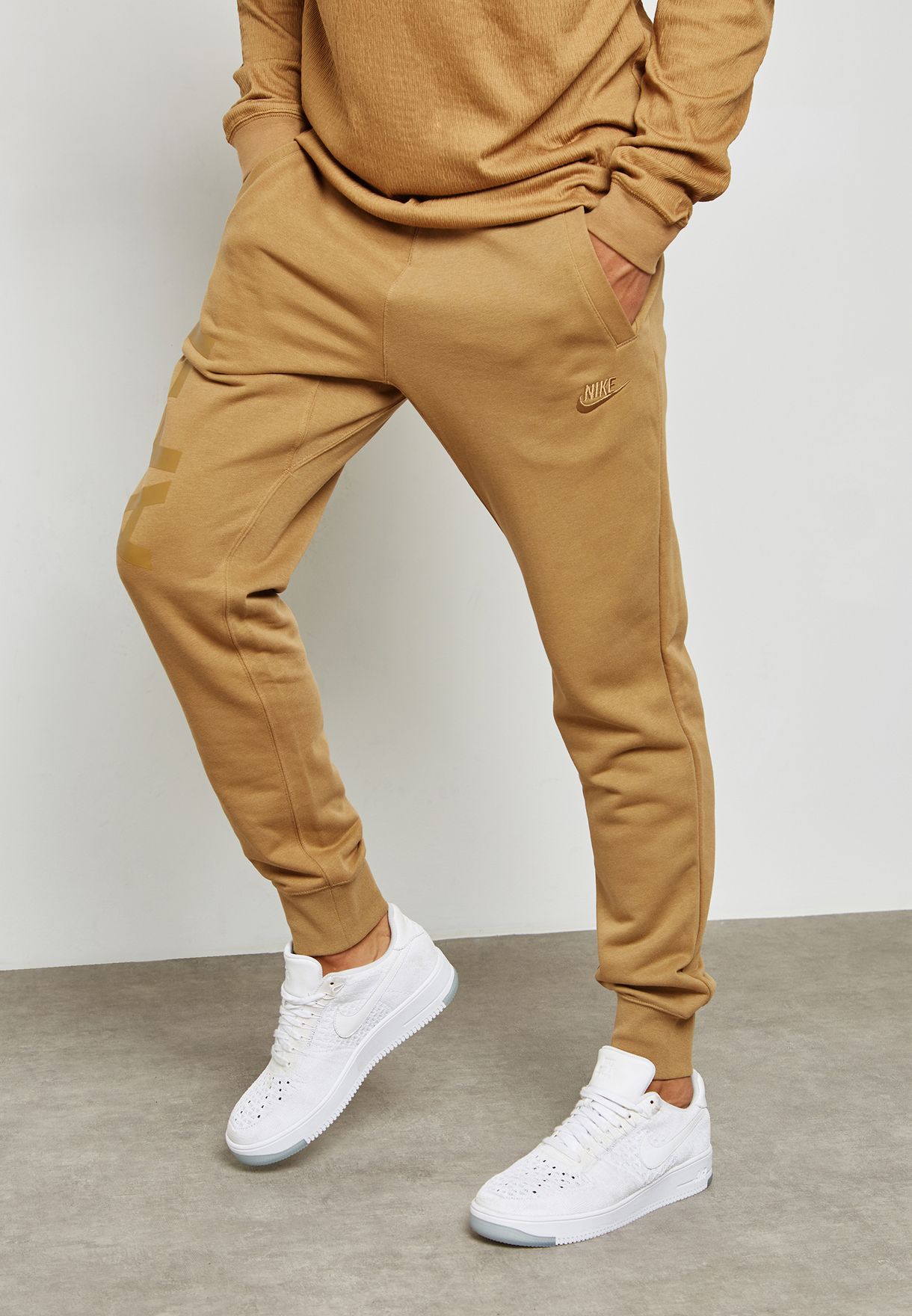 Buy Nike brown AF1 Sweatpants for Men 