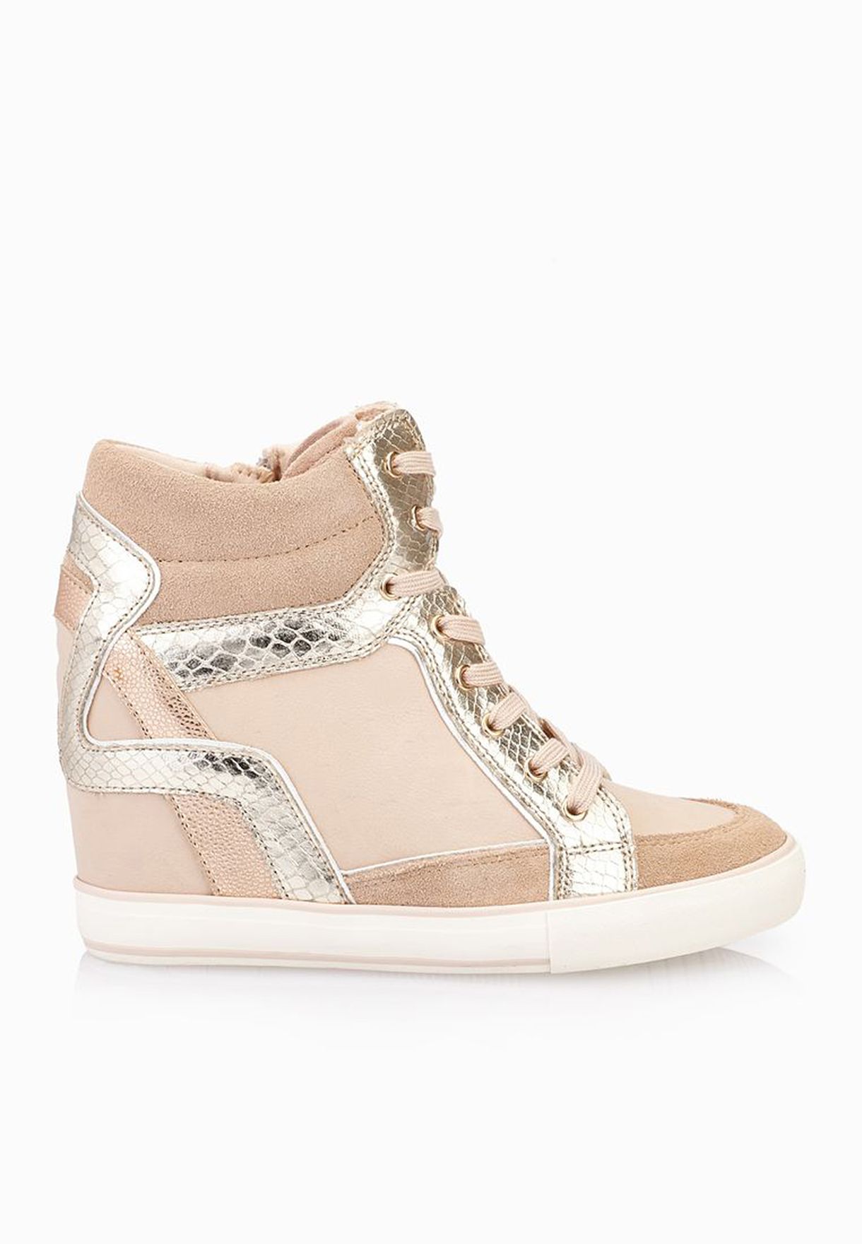 cornell hidden wedge high top sneaker