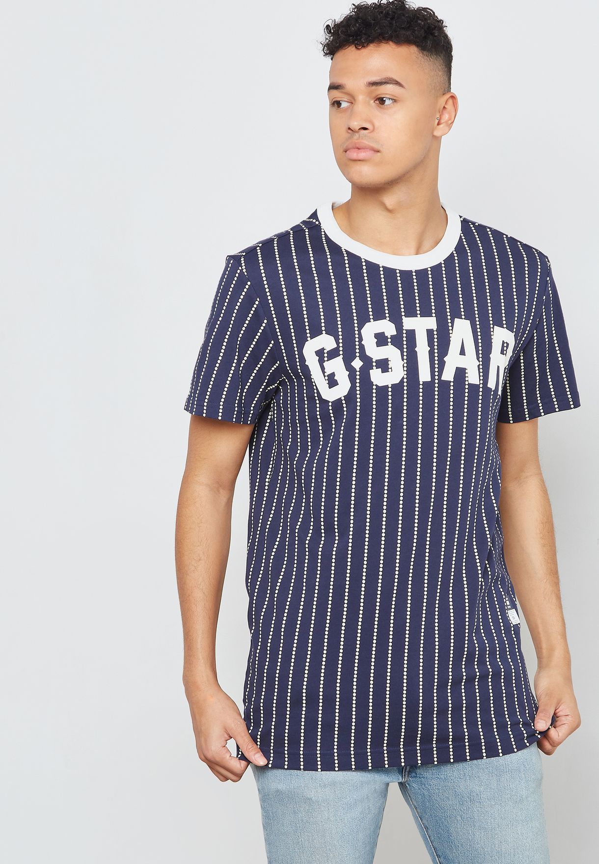 g star striped t shirt