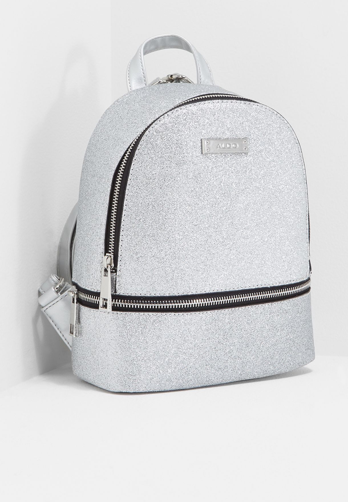 aldo silver backpack