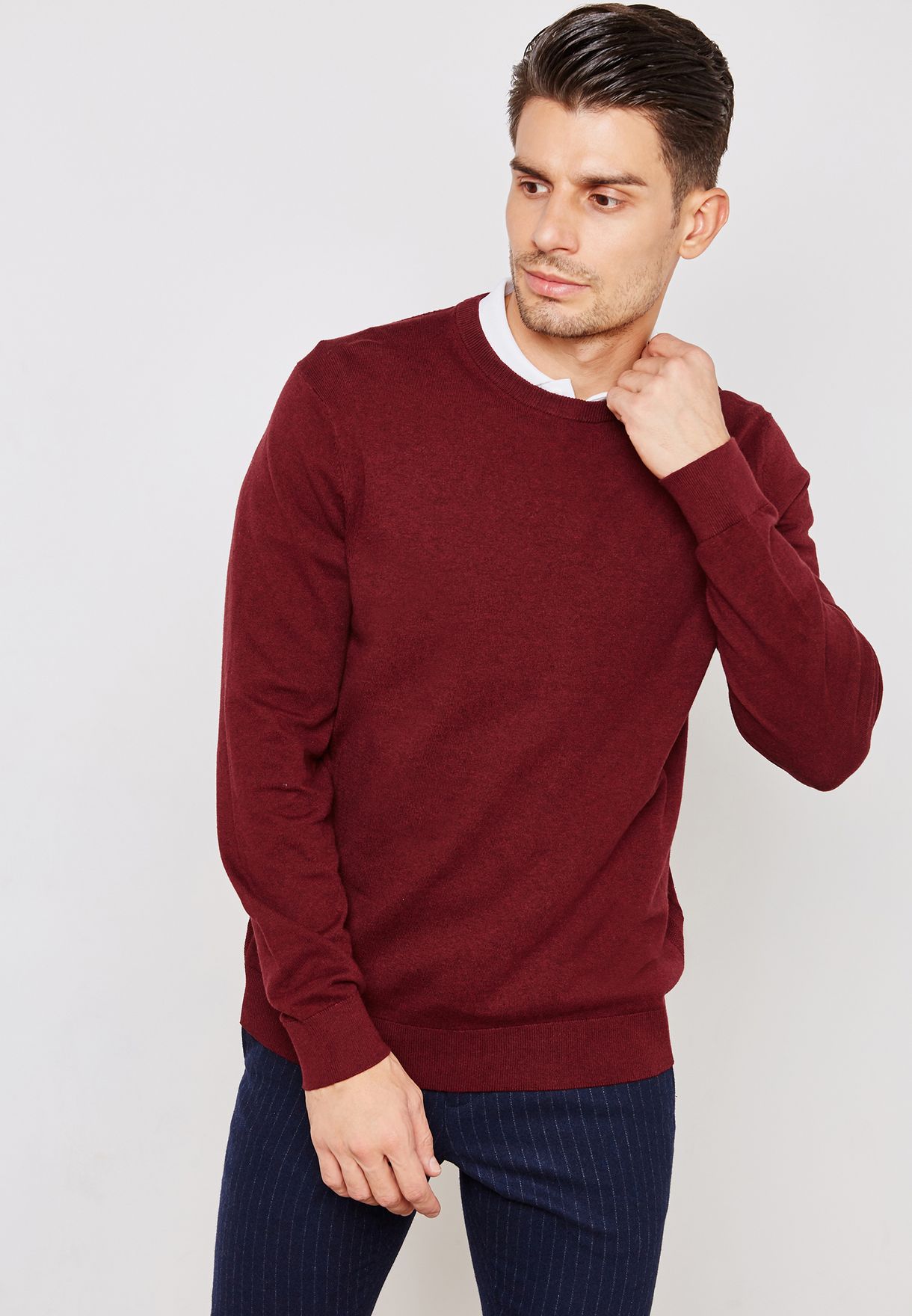 burton crew neck jumper