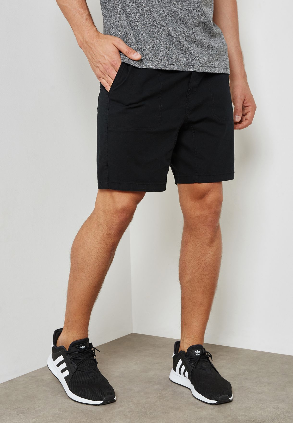 ennoy Cotton Easy Shorts (BLACK) L p4.org