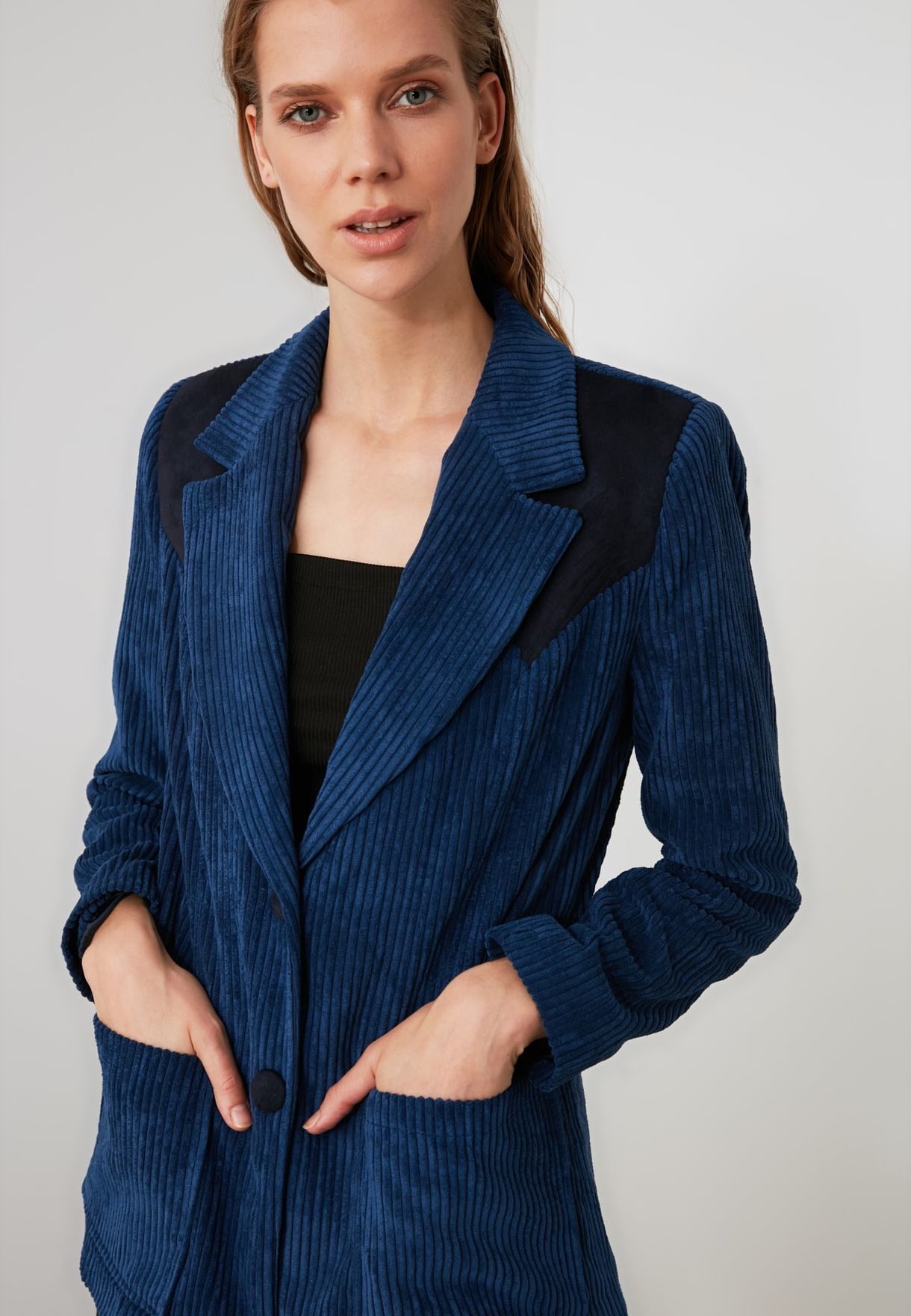 Buy Trendyol blue Button Down Jacket for Women in MENA, Worldwide ...