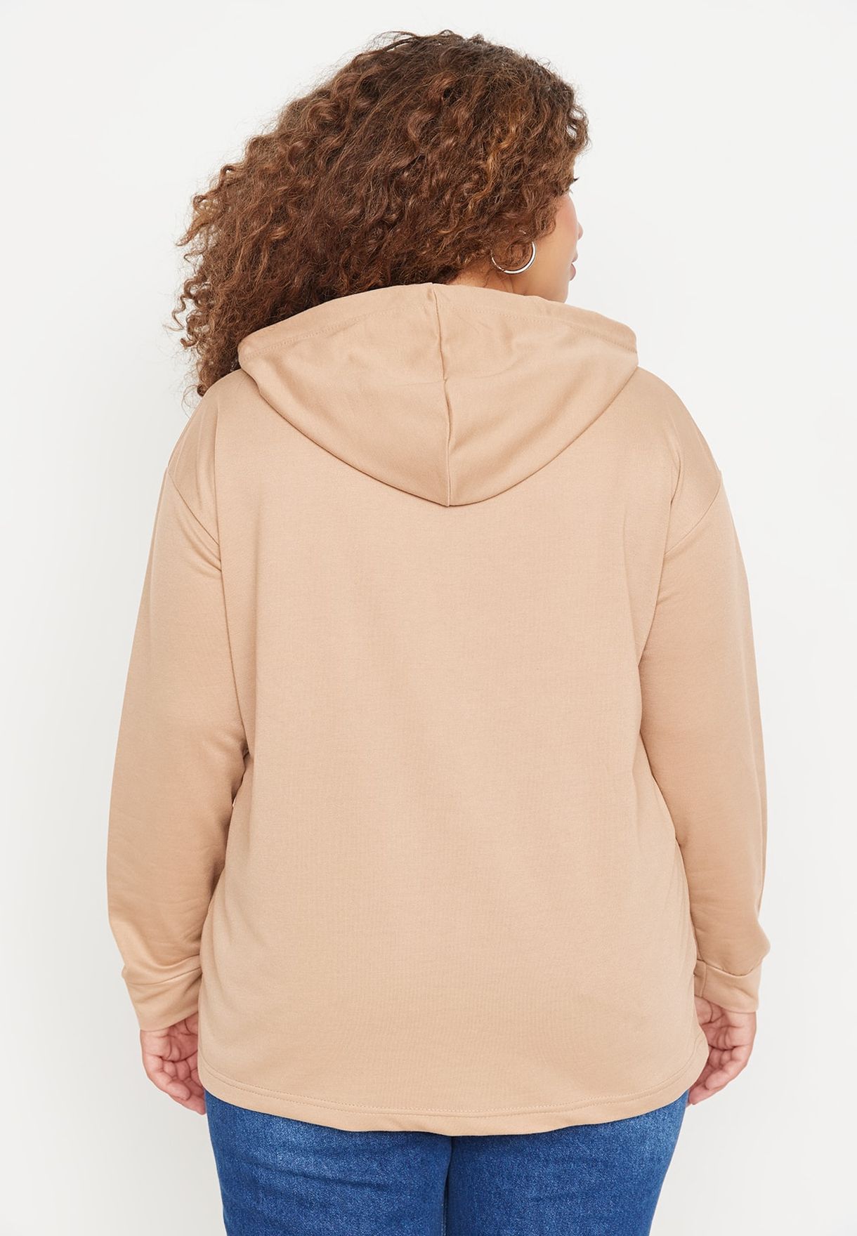 Pocket Detail Knitted Hoodie