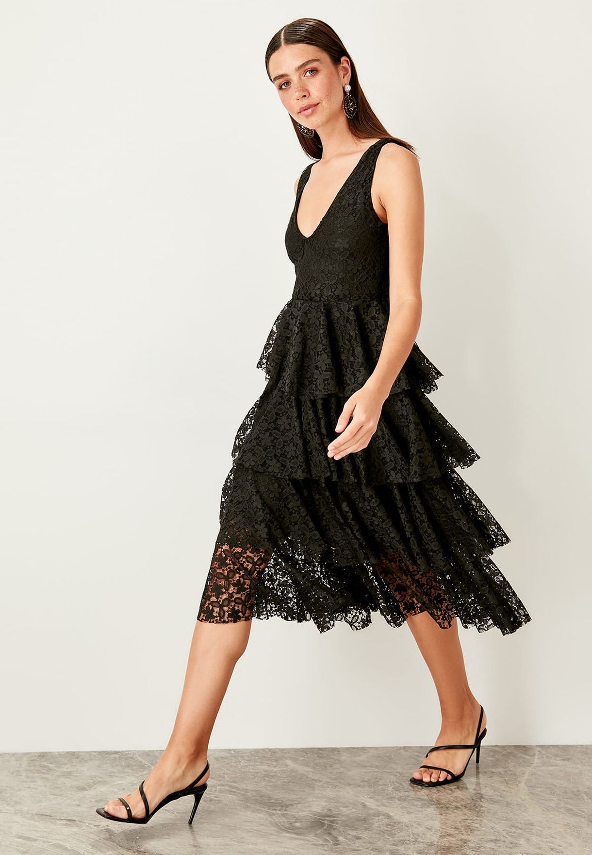 layered lace dress