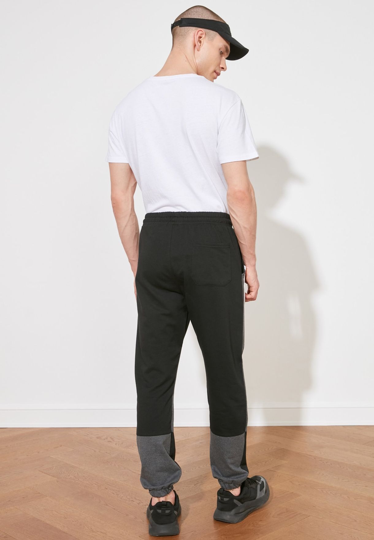 men's color block sweatpants