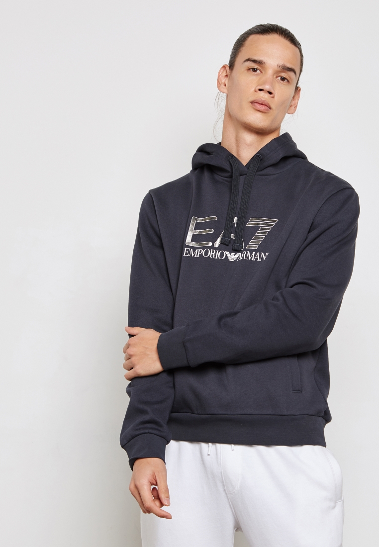 Buy Ea7 Emporio navy Train Visibility Hoodie for in MENA, Worldwide