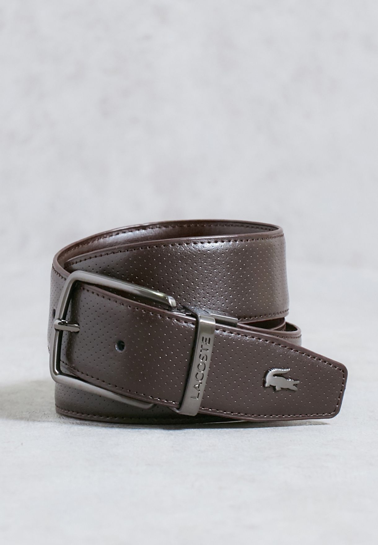 lacoste brown belt