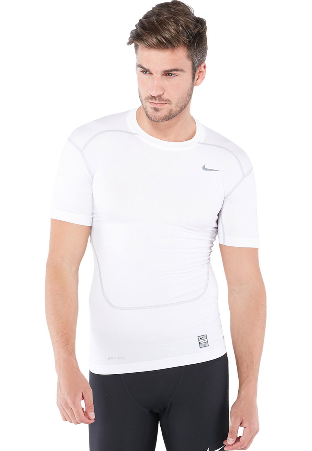 nike white compression