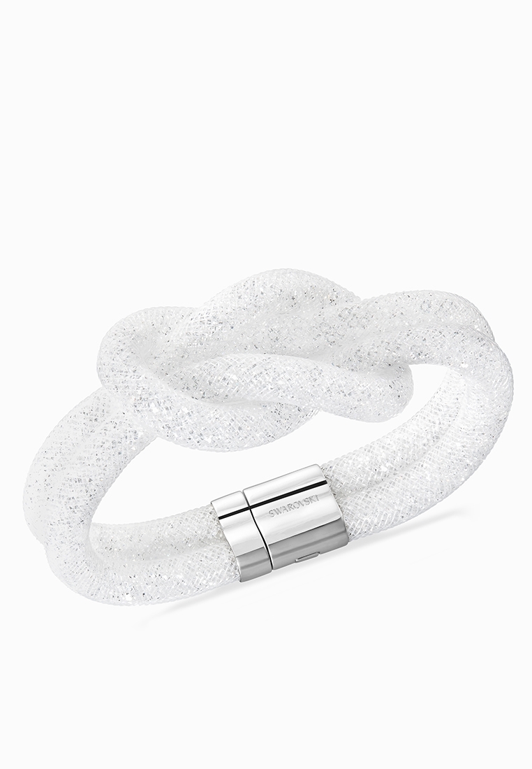 Swarovski Stardust Knot White Nylon Fishnet Tube 5150128 Magnet Closur   Watches  Beyond