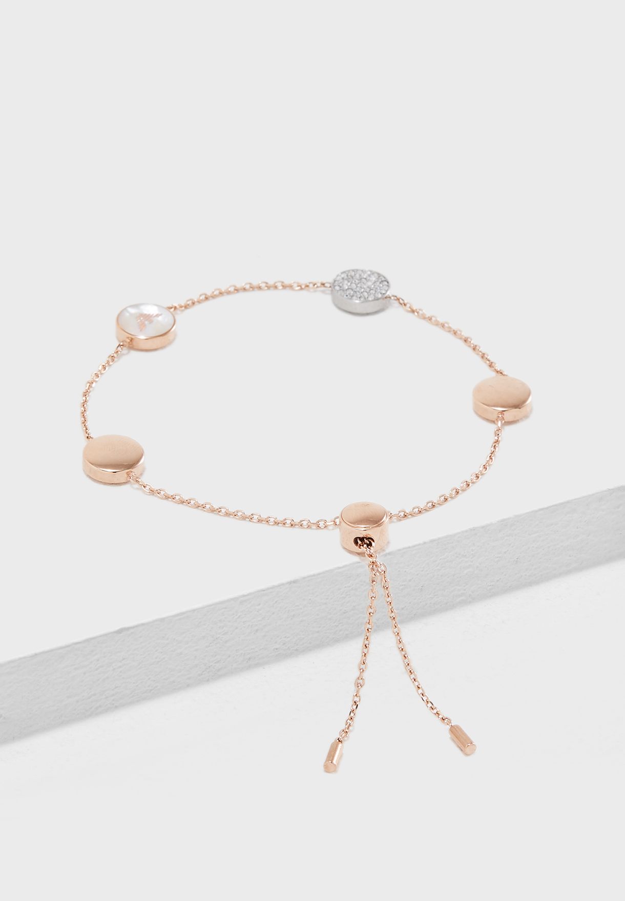 Stone Detailed Chain Bracelet