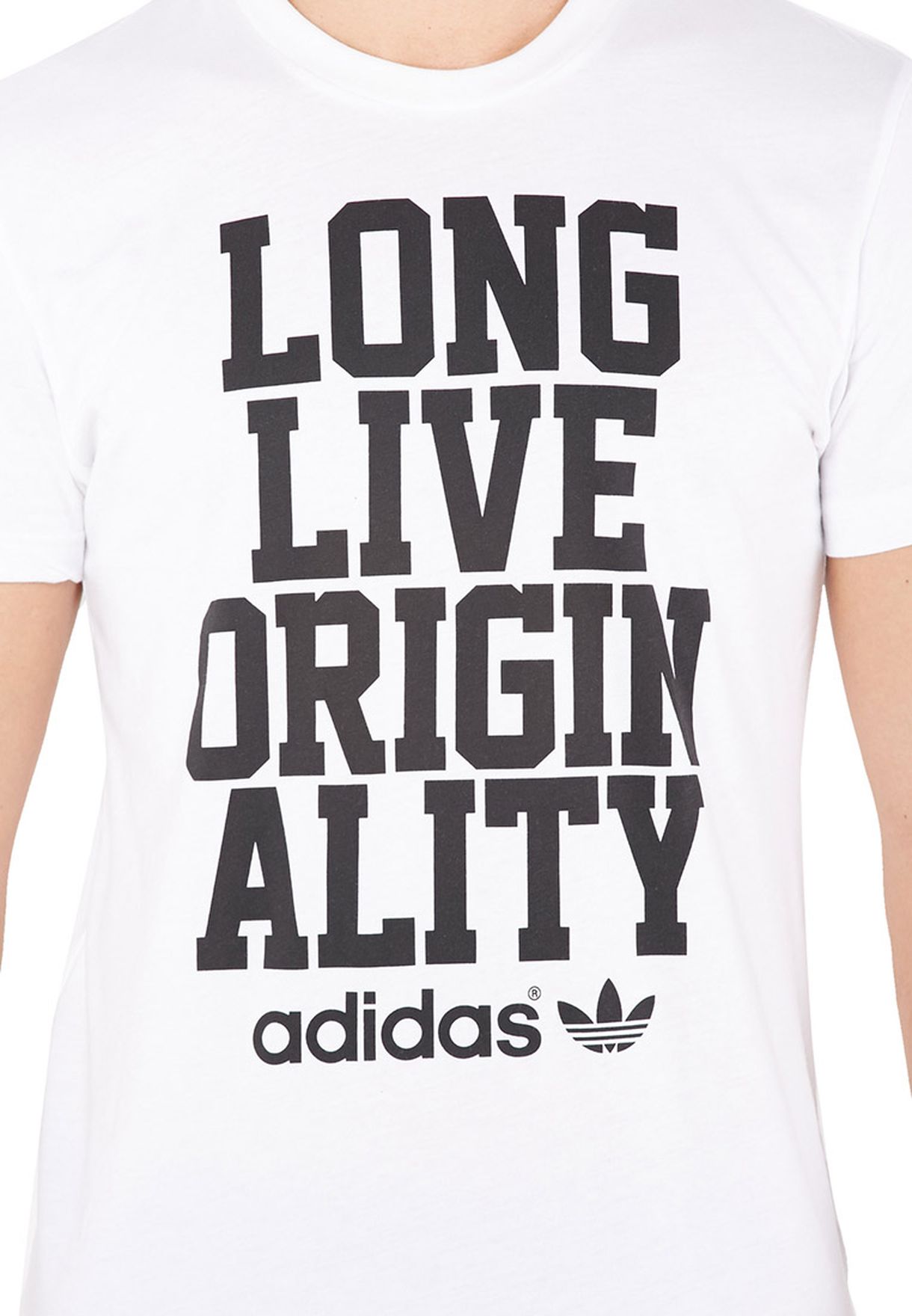 pastel Moral libro de bolsillo Buy adidas Originals white Slogan T-Shirt for Men in MENA, Worldwide