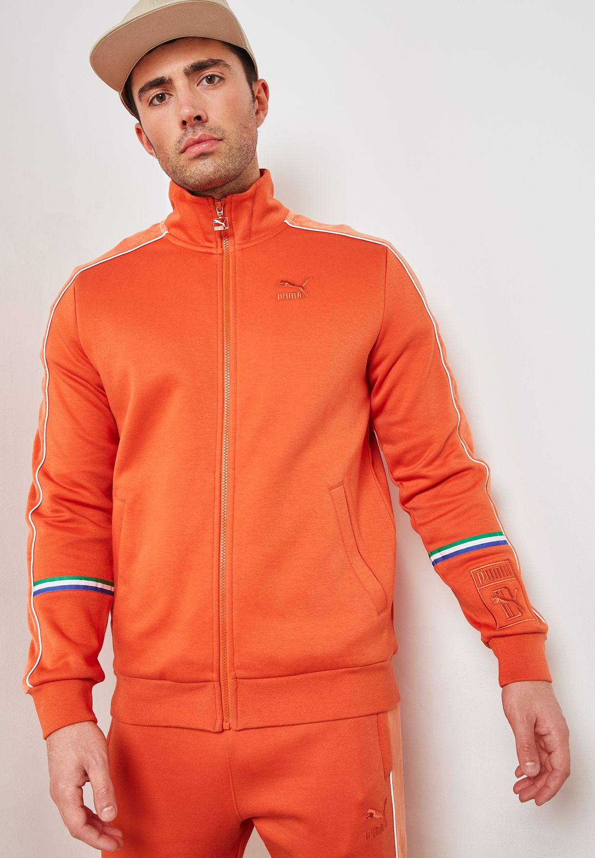 puma jacket orange