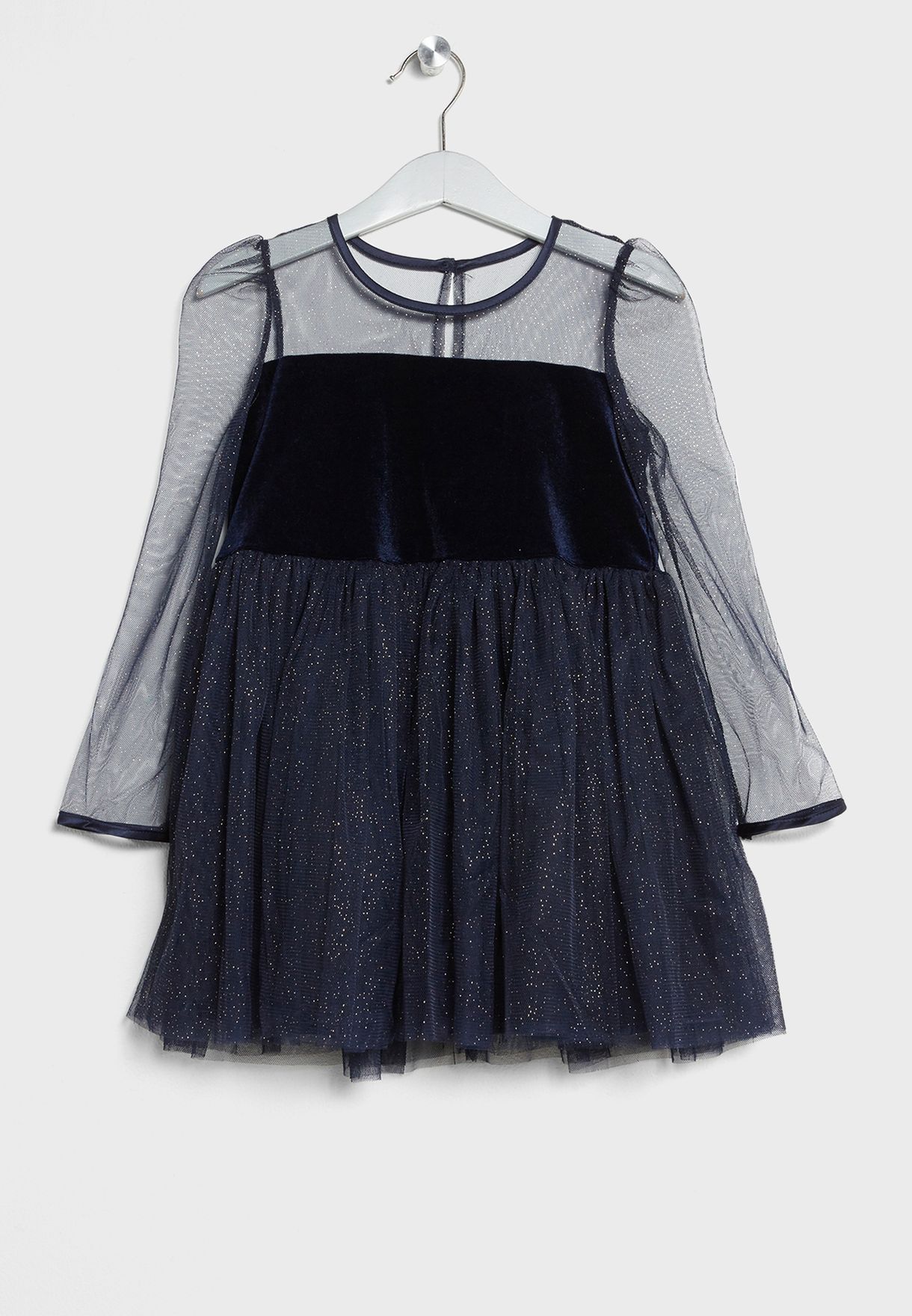 bardot junior navy dress