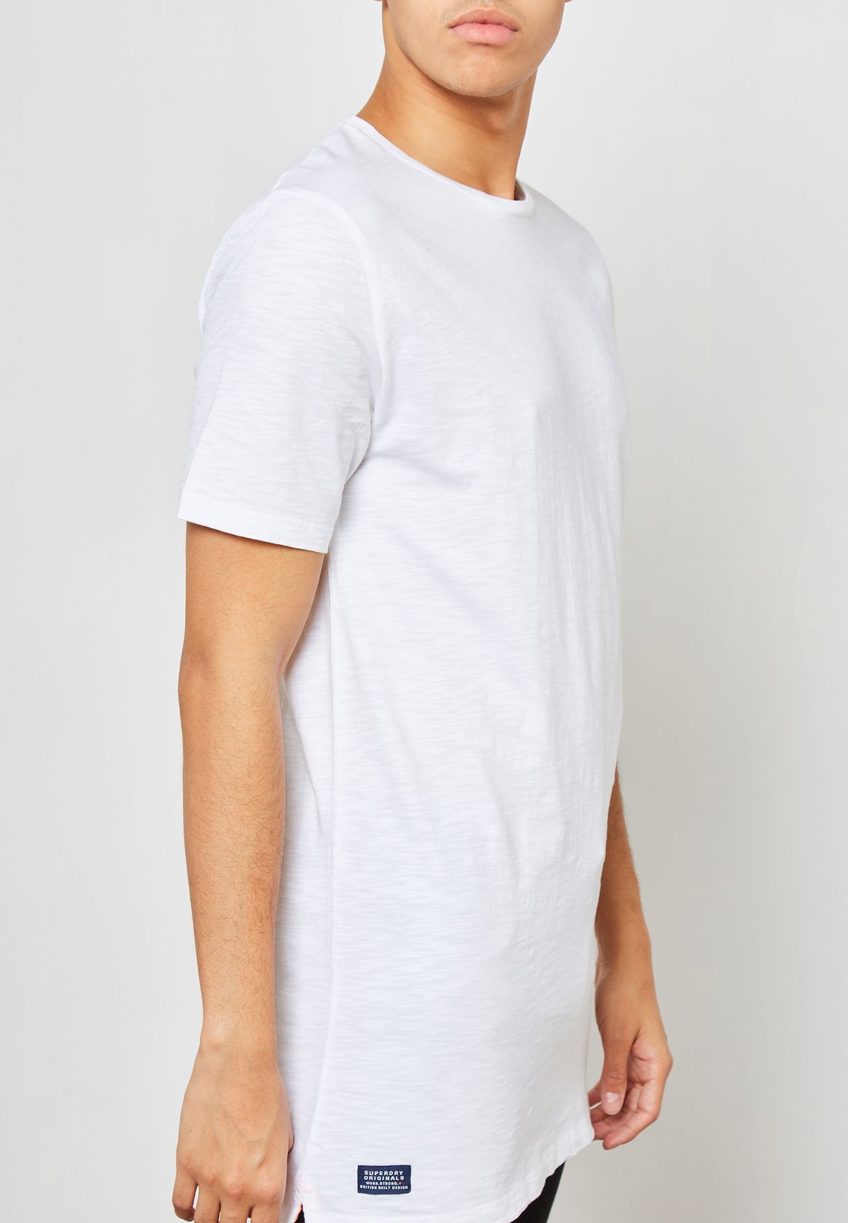 longline white t shirt