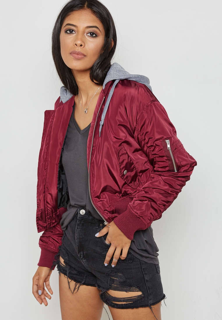 forever 21 maroon jacket