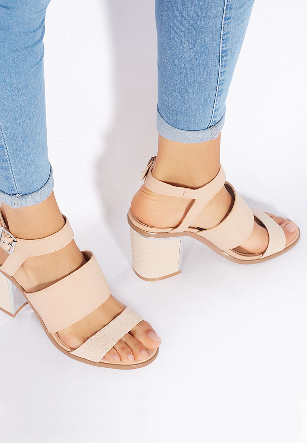 know Mauve graphic Buy Miss Selfridge neutrals Serena Metal Flash Sandals for Women in Kuwait  city, other cities
