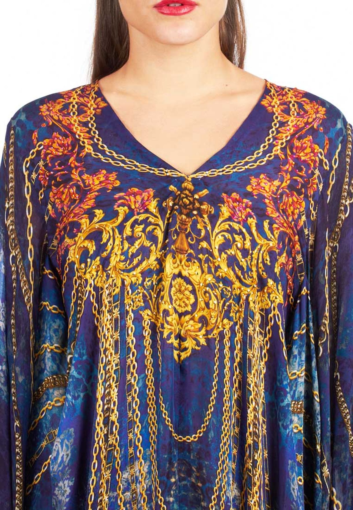 Buy Nirraamyaa blue Embellished Jalabiya for Women in Manama, Riffa