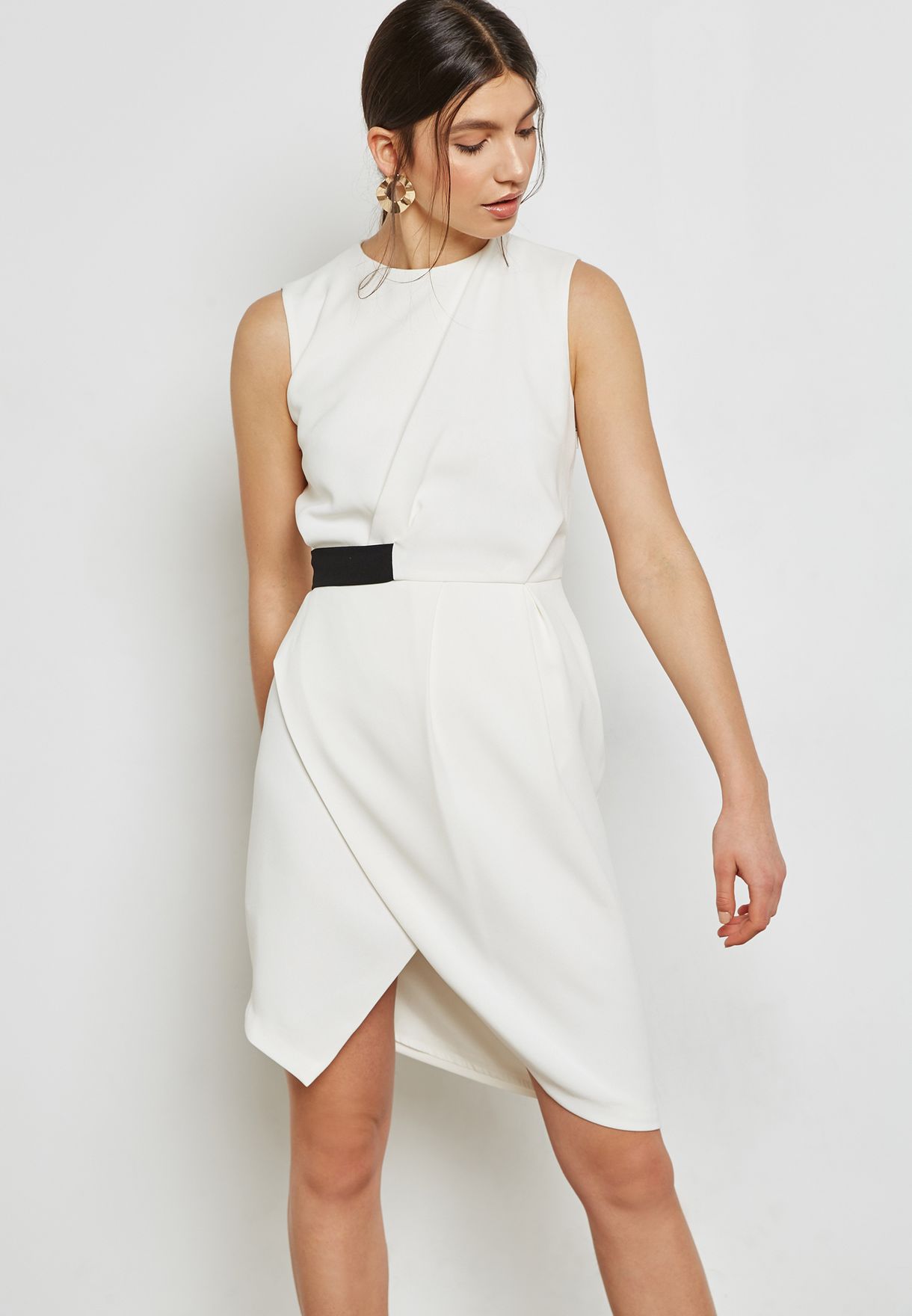 mango belted dress