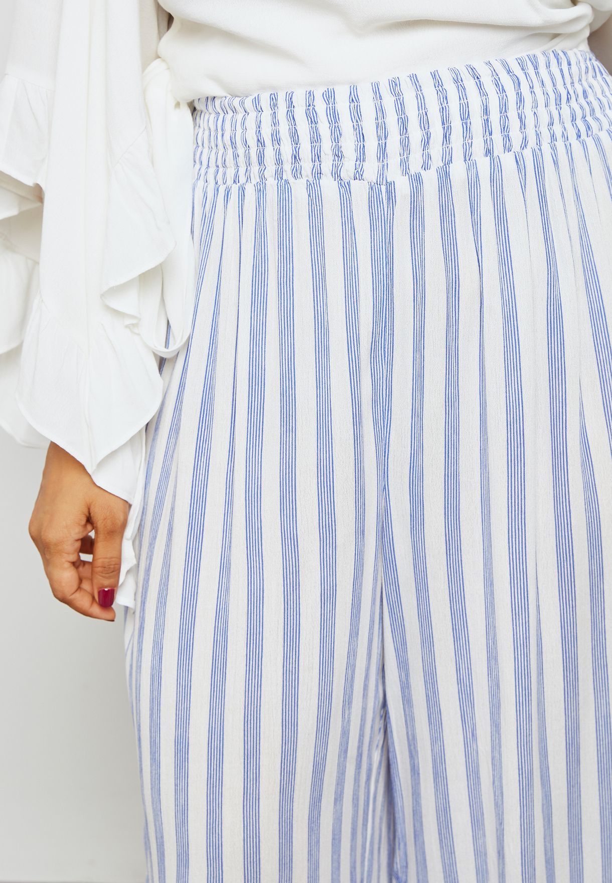 forever 21 blue and white striped pants