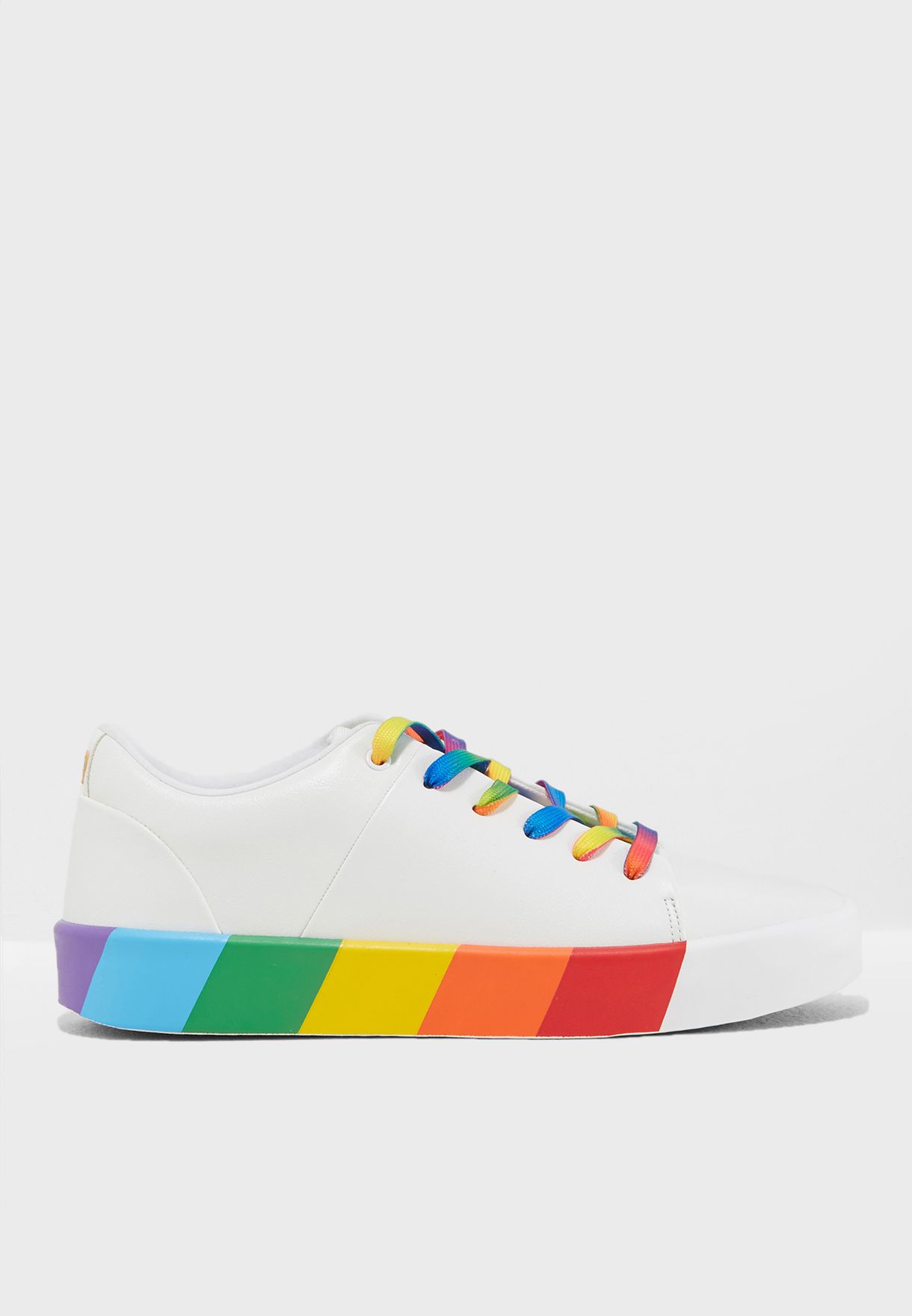 Buy Aldo white Low-top Rainbow Sneakers 