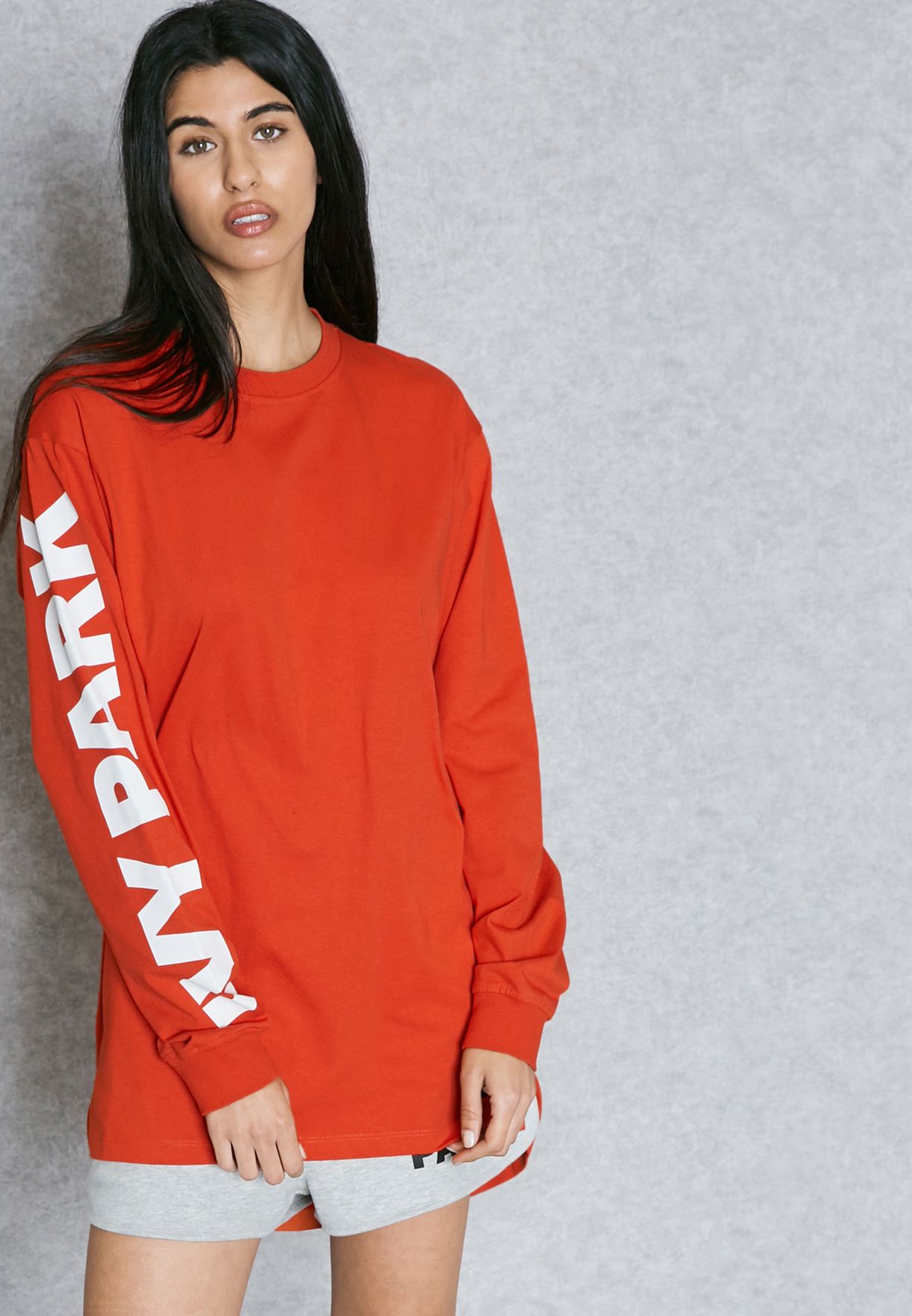 ivy park orange sweatshirt