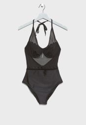 ted baker scallop mesh swimsuit