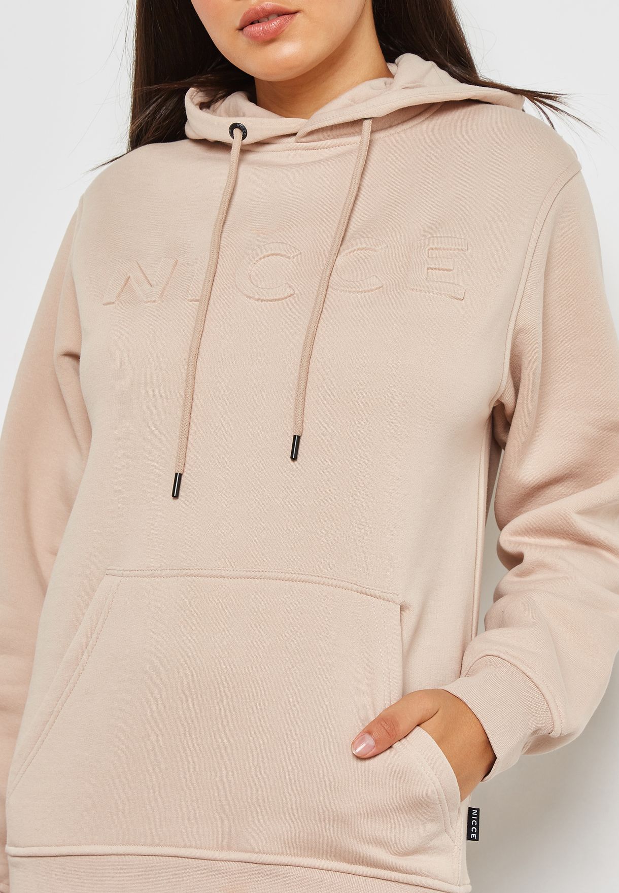 nicce embossed hoodie