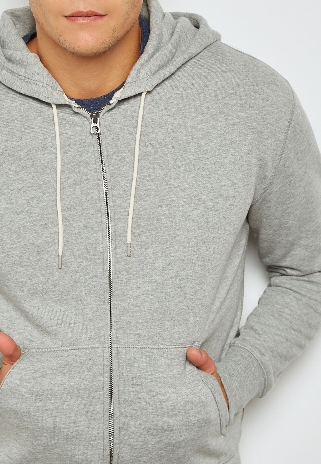 j crew brushed fleece zip hoodie