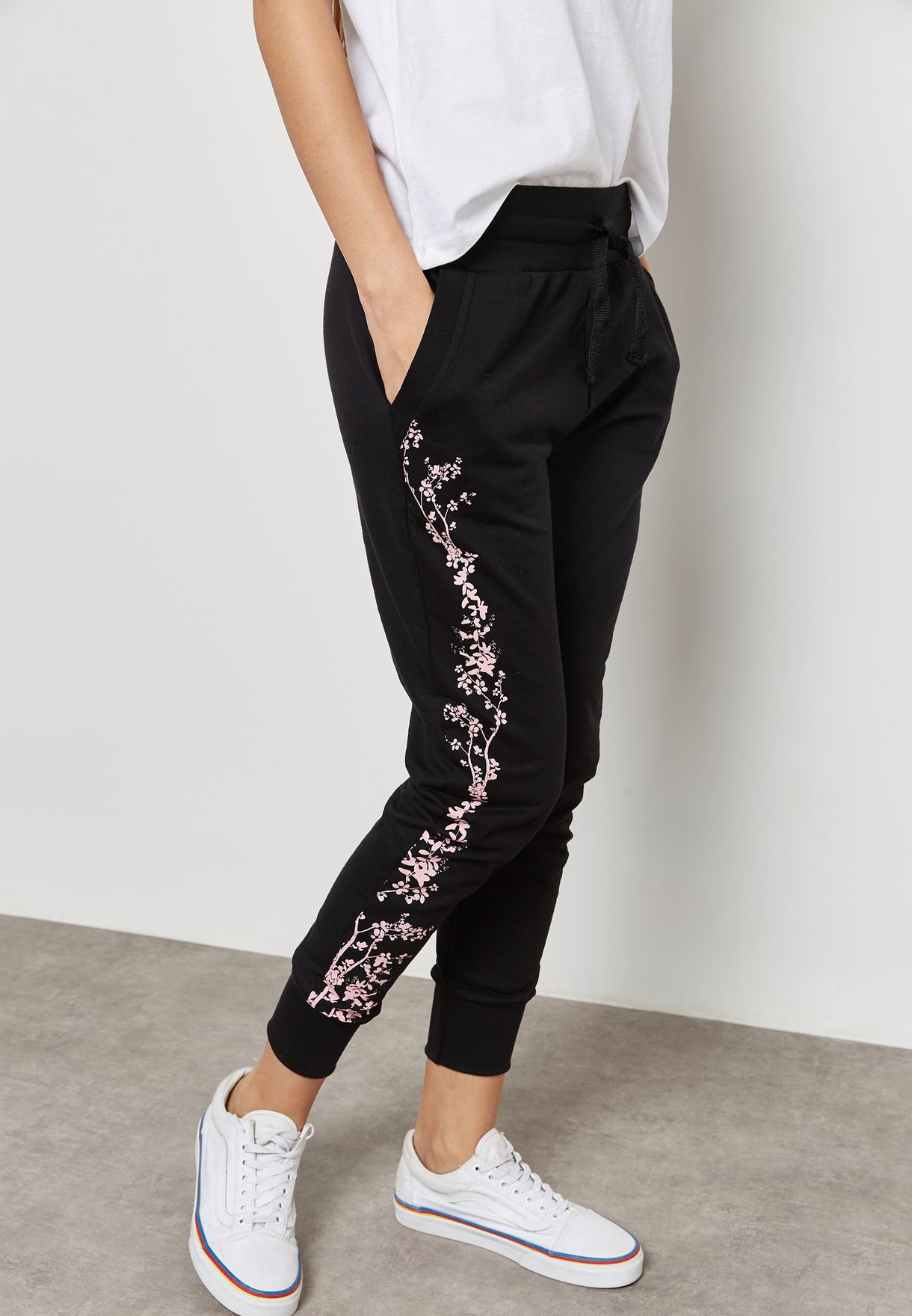 nike sweatpants flowers