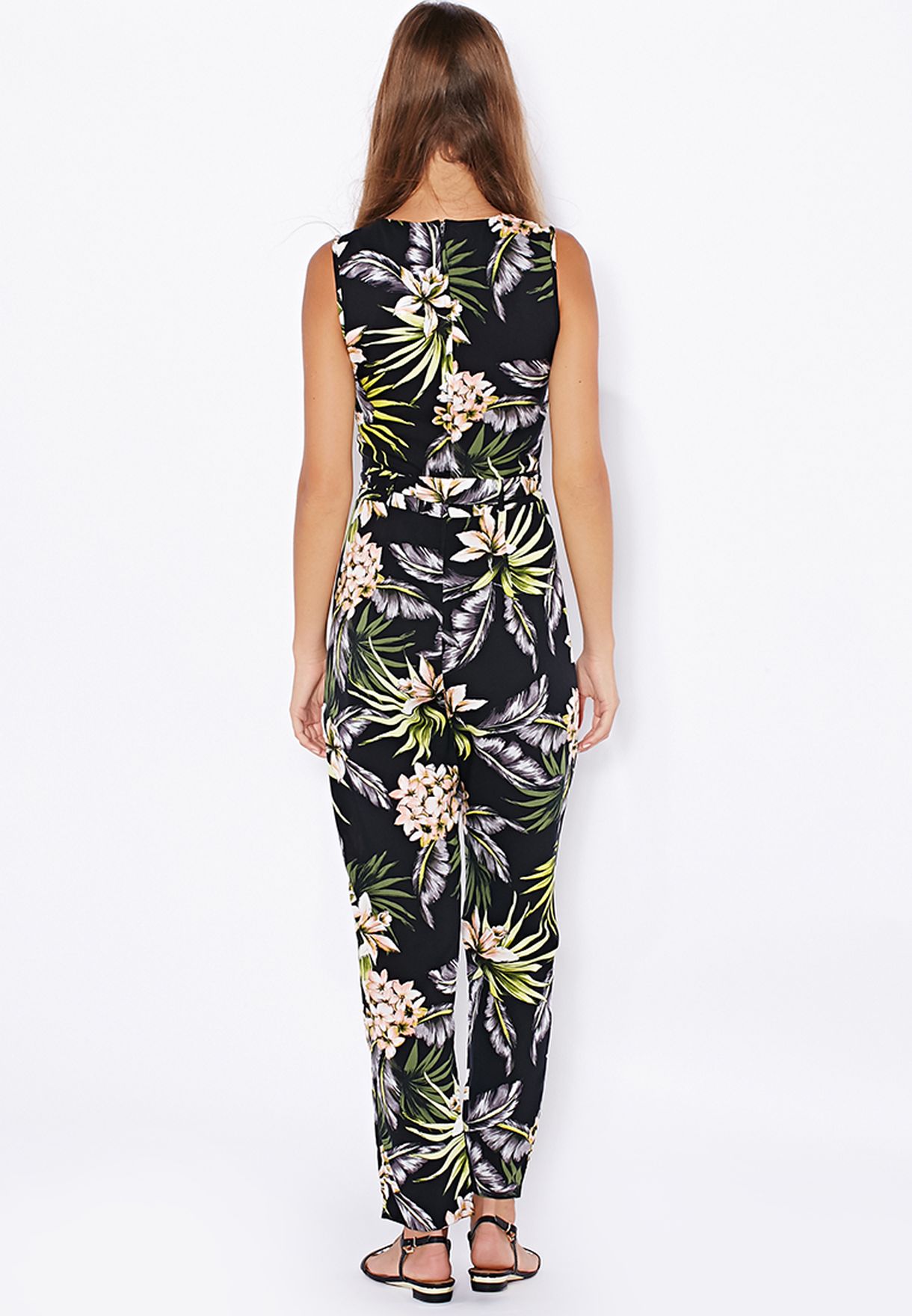 wallis palm print jumpsuit