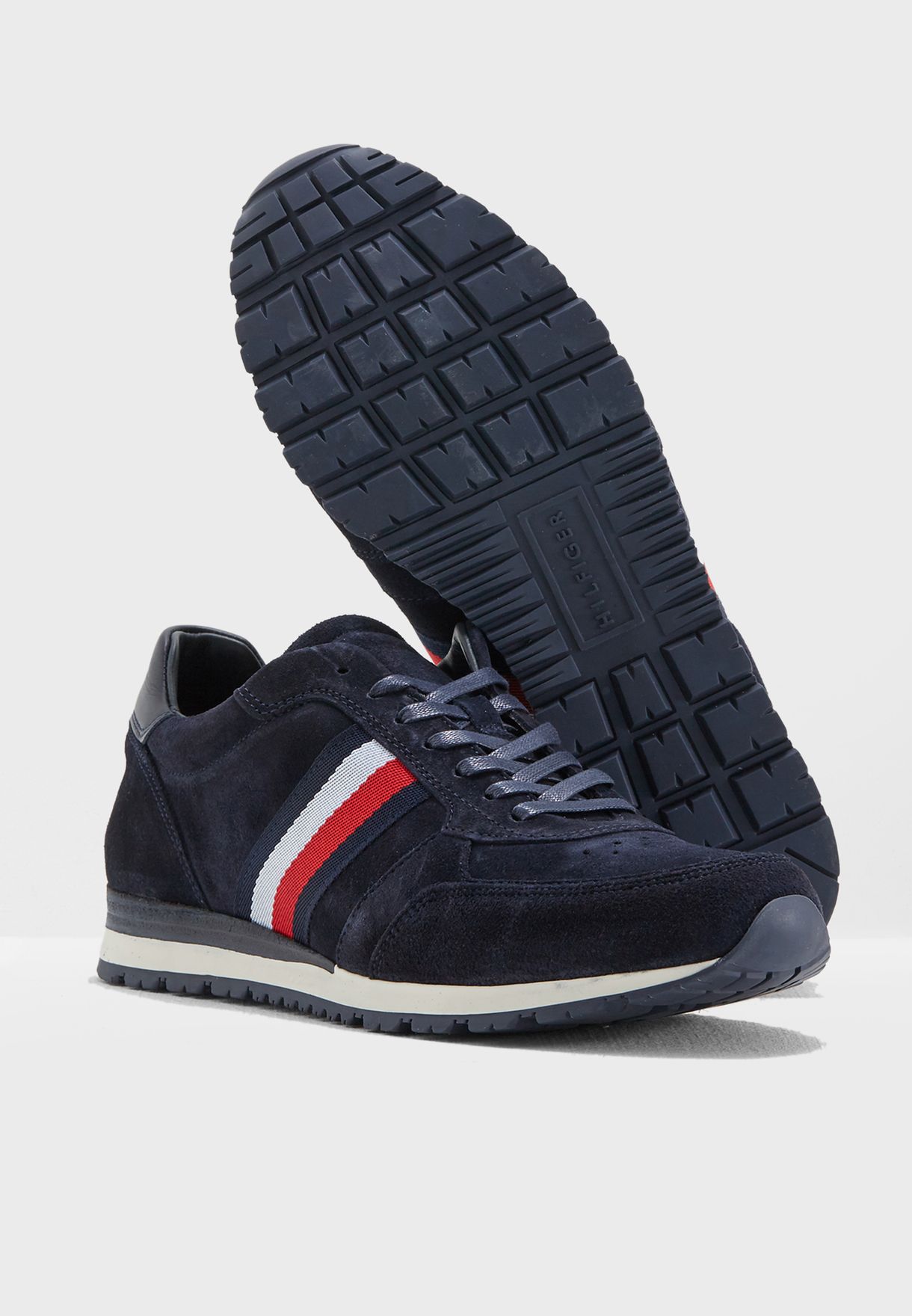 tommy hilfiger suede sneakers