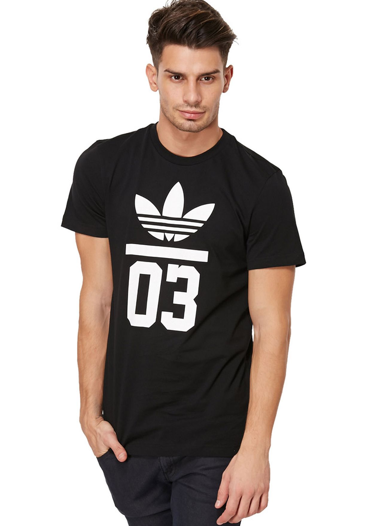 Buy adidas Originals black #03 Foil T-Shirt for Men in Riyadh, Jeddah |  M30252