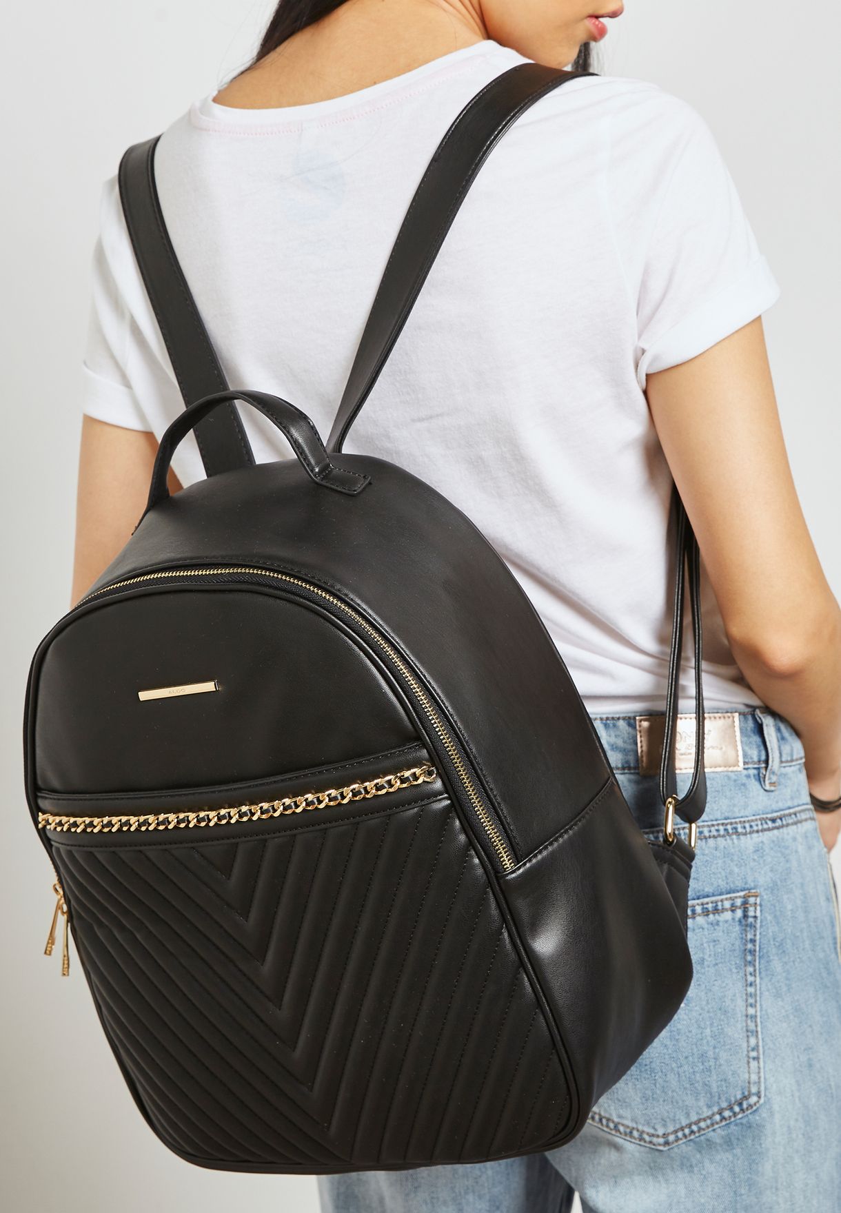 black aldo backpack
