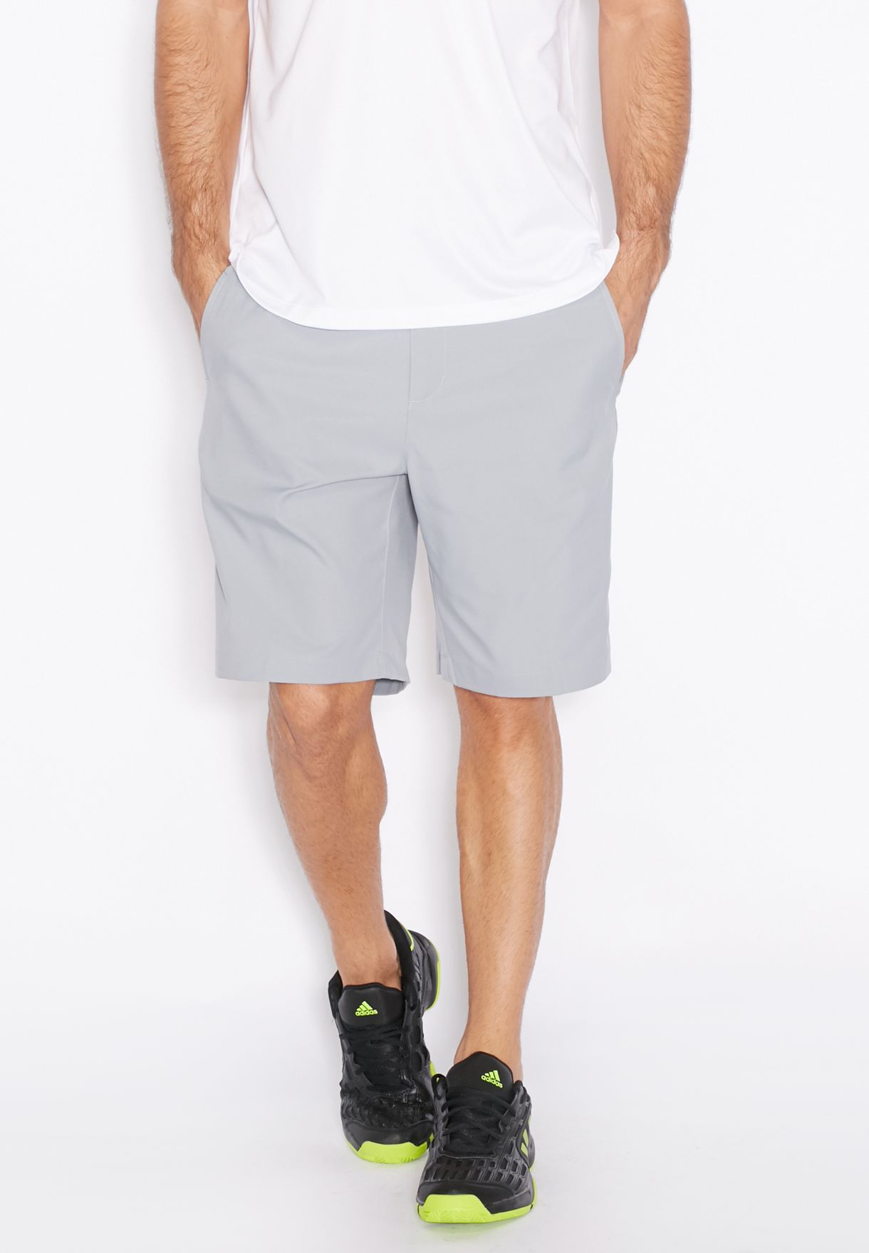 adidas climalite 3 stripe golf shorts