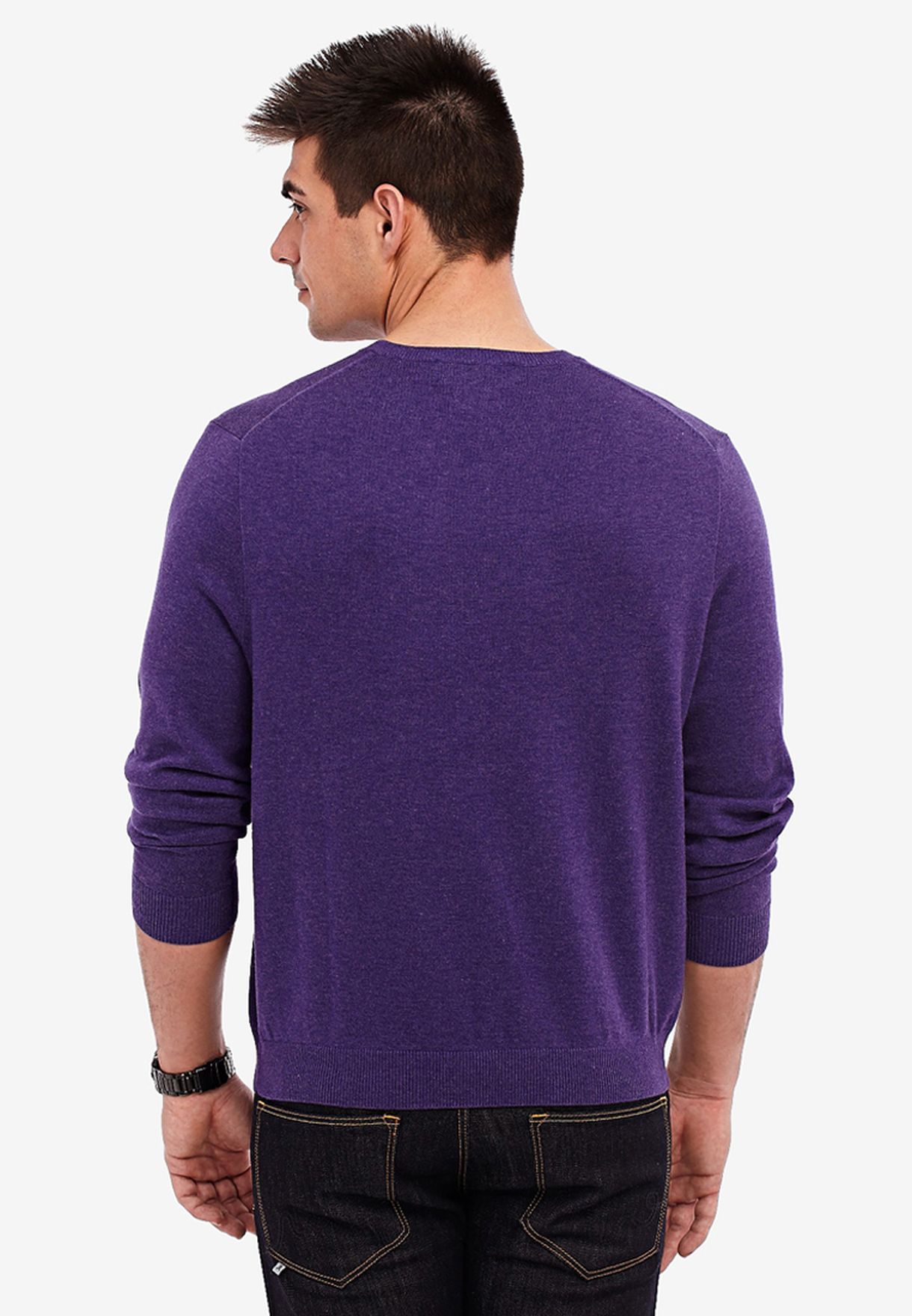 Buy Polo Ralph Lauren purple Applique Sweater for Men in Dubai, Abu Dhabi