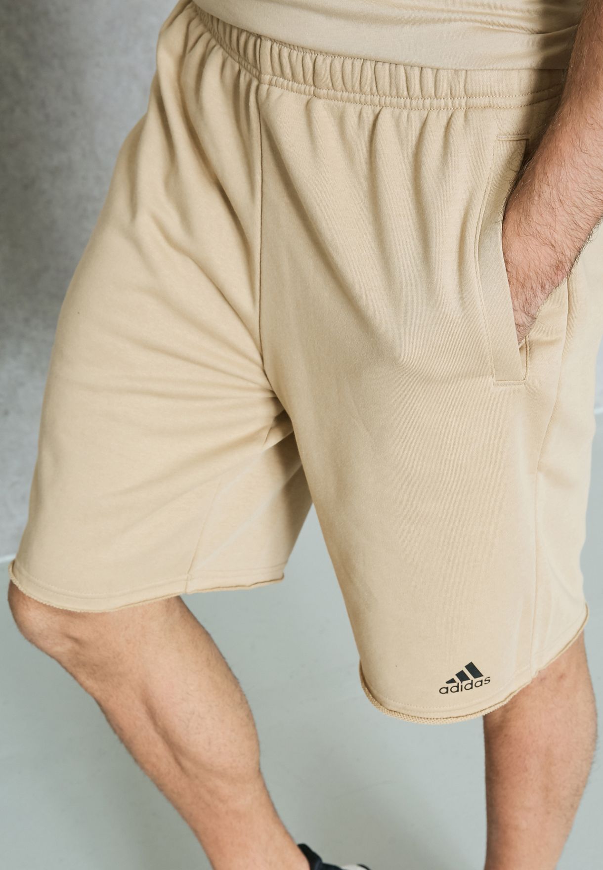 adidas beige shorts