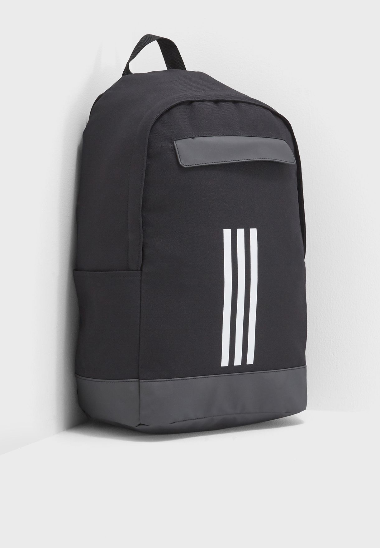 adidas black 3 Stripe Classic Backpack 