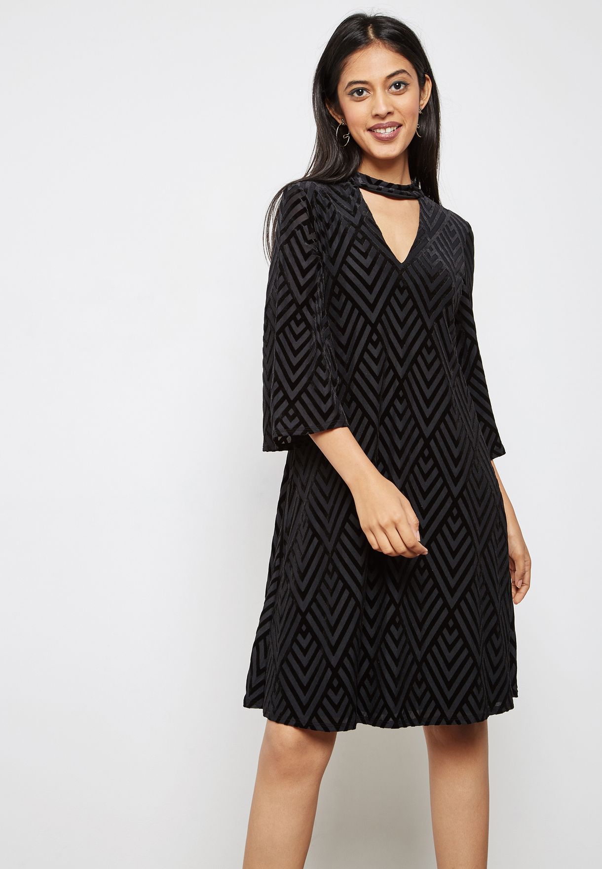 wallis geometric dress