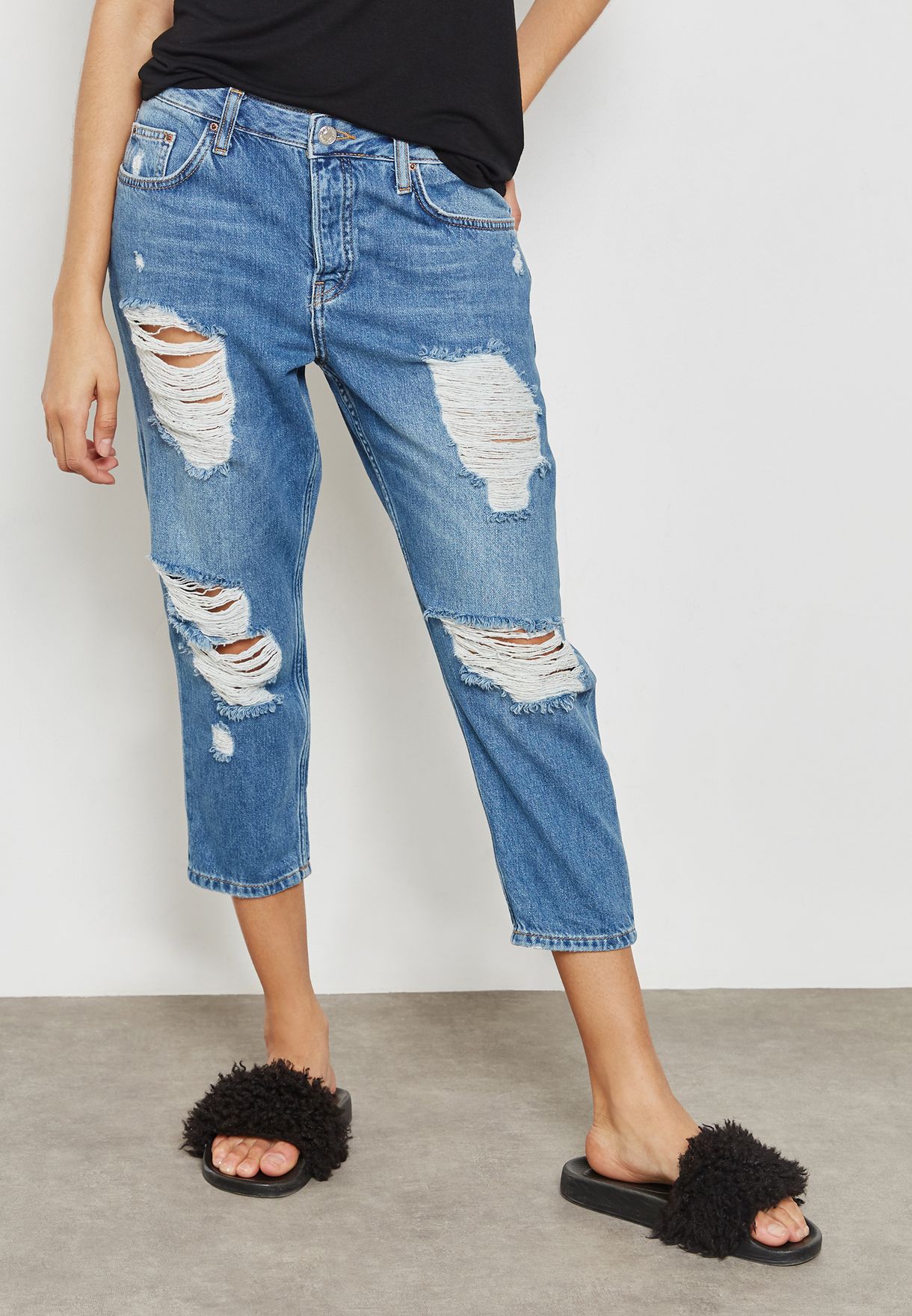 topshop moto ripped jeans