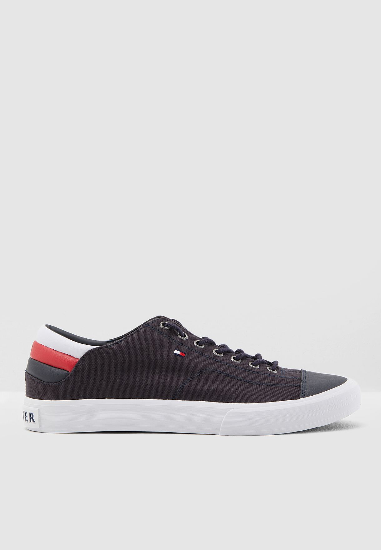 tommy hilfiger long lace sneakers