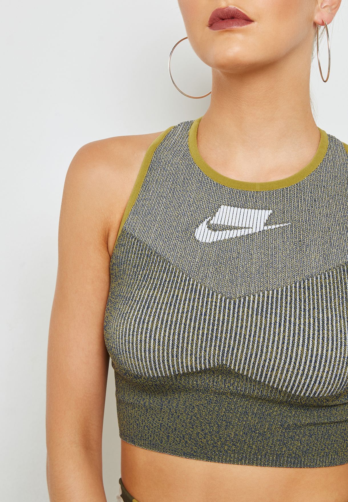 nike tech knit crop top