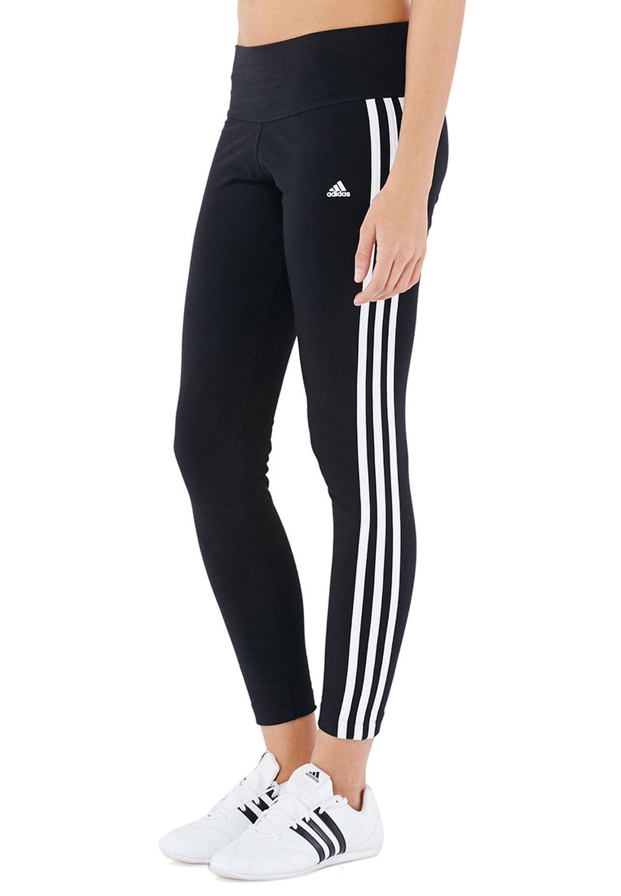 adidas essential 3 stripe tights