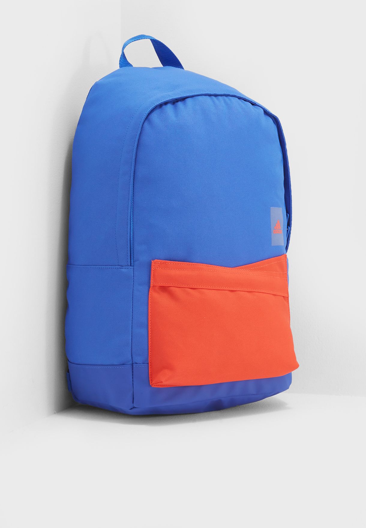 blue and orange adidas backpack