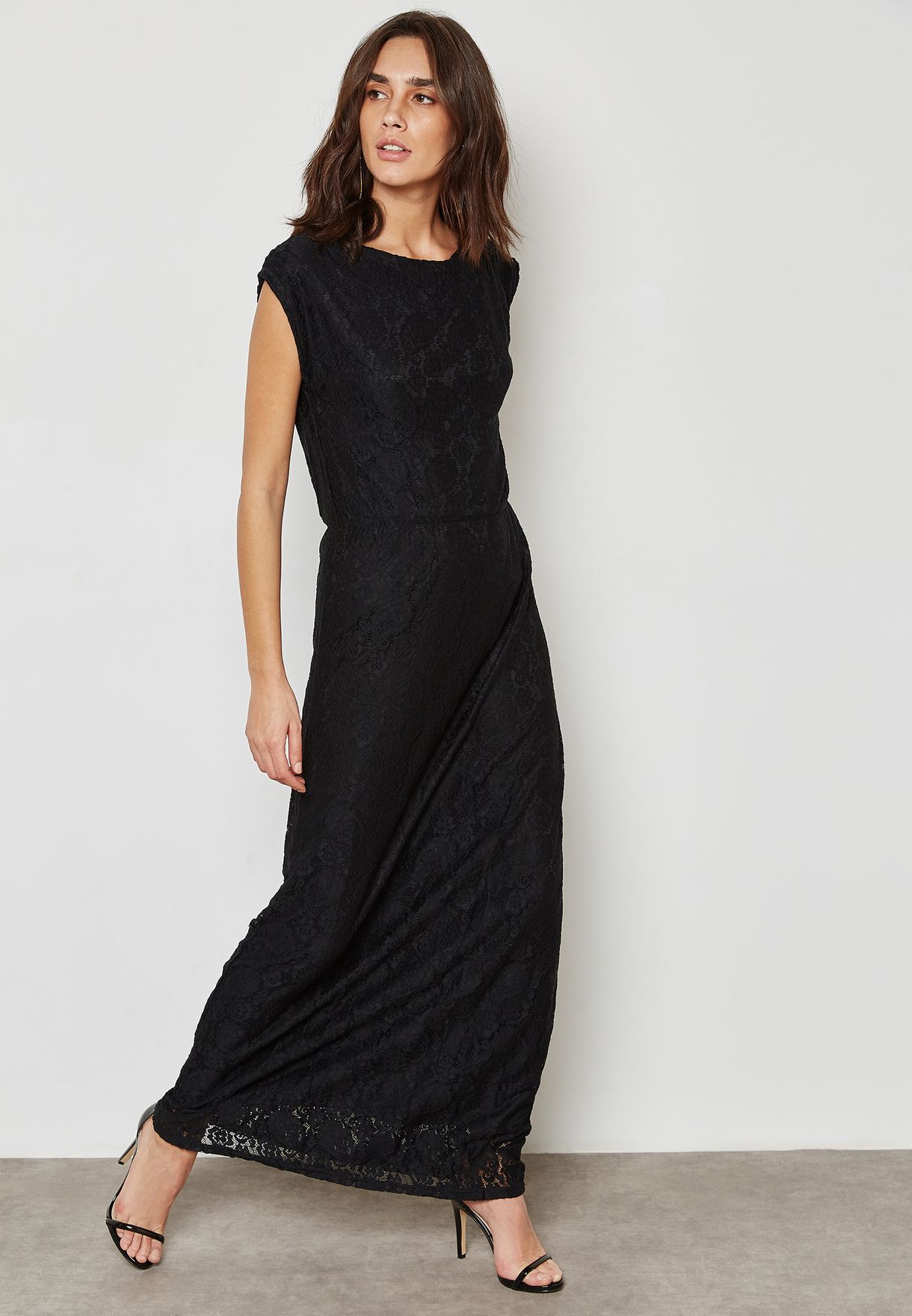 mela london black lace dress