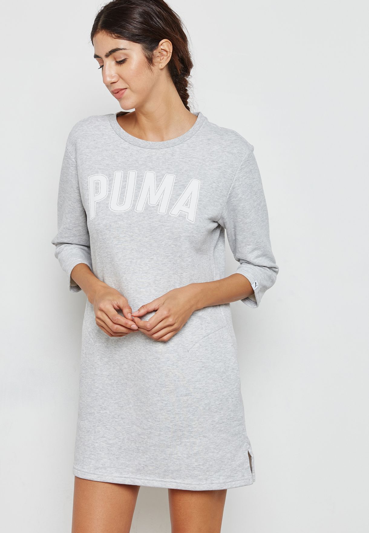 Buy Puma Grey Athletic Sweat Dress for 