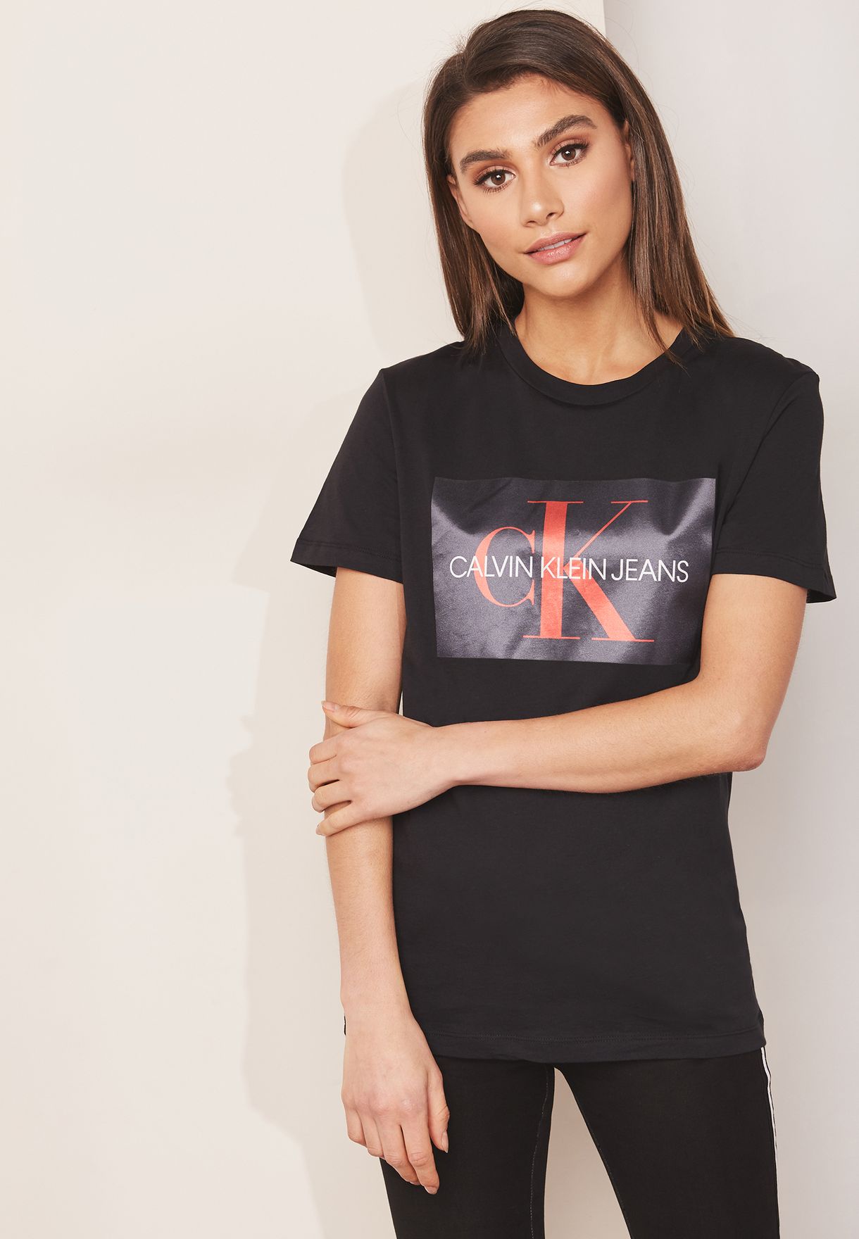 black satin t shirt